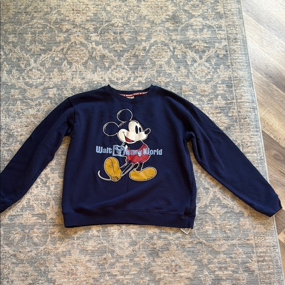 Disney Navy Blue Mickey Mouse Sweatshirt